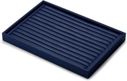 Oirlv Elegant Blue Ring Organizer Tray Stackable Jewelry Trays Jewelry Drawer - Image 9