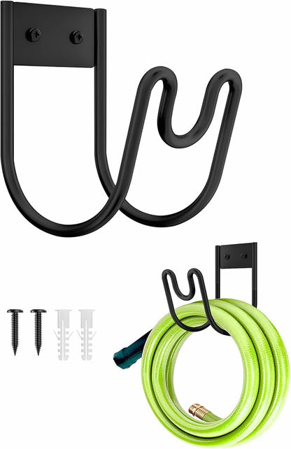 Metal Garden Hose Holder, Wall Mounted Water Hose Hanger, Solid Hose Hook by Unknown