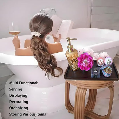 Wood Vanity Tray, Bathroom Counter Solid Walnut Organizer, Toilet Tank Top - Image 6