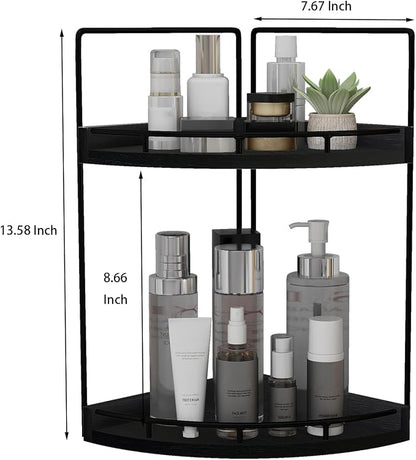 Dorhors 2-Tier Bathroom Counter Organizer, Vanity Counter Corner Shelf - Image 3