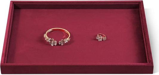 Velvet Stackable Jewelry Display Flat Tray by Dansmiy