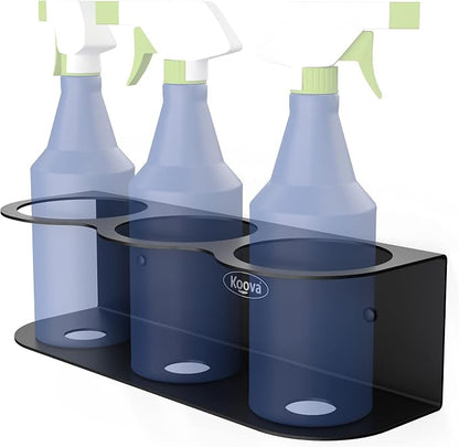 Koova 3 All-Purpose Spray Bottle Holder | Easy Install Wall Mount Hardware by Koova
