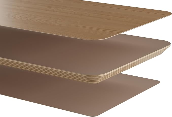 White Oak Dual‑Tier Ergonomic Desk Setup – Modern Wooden Monitor Stand & - Image 6