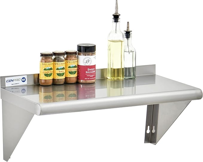 Commercial Wall Shelf - 255 lb. Weight Capacity - Image 3