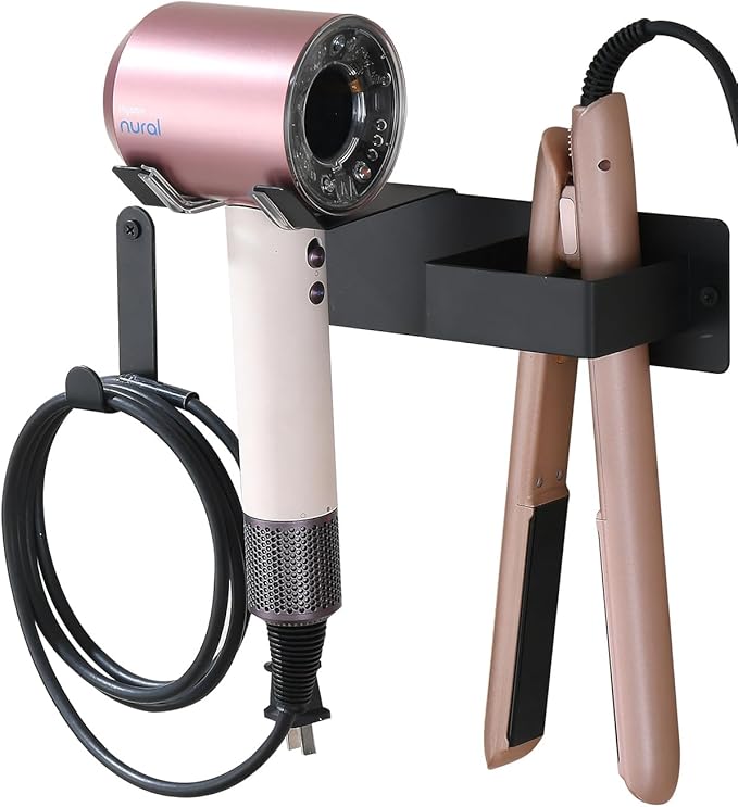 Hair Dryer Holder Wall Mounted, Hair Tool Organizer Wall Mount by Uemusi
