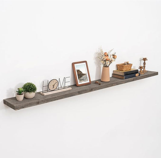 72 inch Floating Shelves for Wall, Floating Shelf Wall Hanging Shelves by FLYJOE