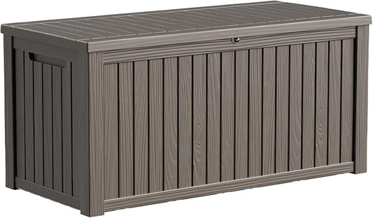 180 Gallon Deck Box, Resin Outdoor Storage Box by OutdoorLivingPerfected