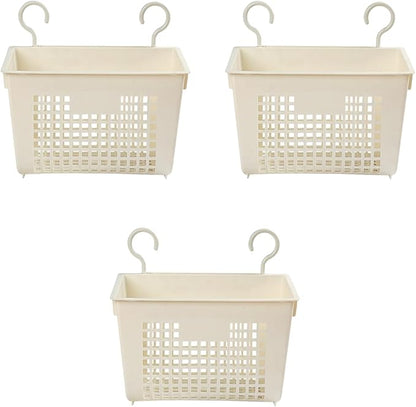 3PCS Plastic Hanging Baskets for Shower, Hanging Basket Organizer by Doitxue