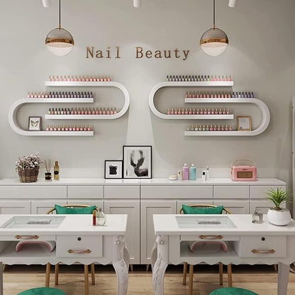 Wall Mounted Nail Polish Bottle Display Rack, U-Shaped Essential Oil Perfume - Image 2