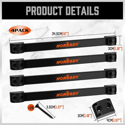 HORUSDY 12" Magnetic Tool Holder Strip, Shop Organization, Mounting Screws - Image 3