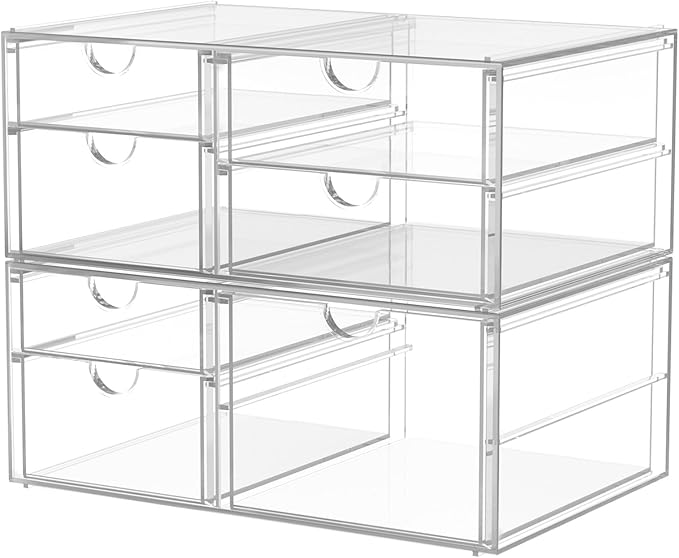 2 Pack Desk Organizers, Makeup Organizer Storage - Image 8