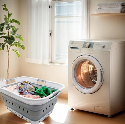 SAMMART 42L Collapsible Plastic Laundry Basket - Image 2