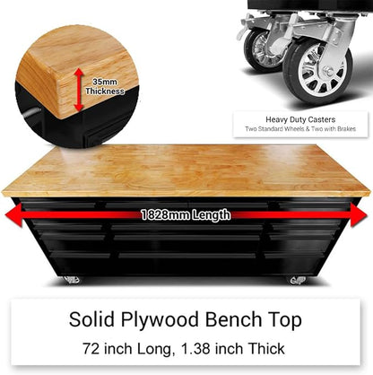 72 inch Tool Chest with 15 Drawers - Image 5