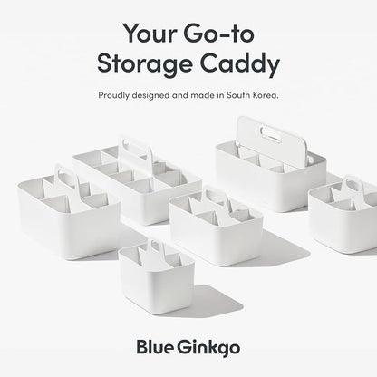 BLUE GINKGO Small Stackable Organizer Caddy – Korean-Made Portable Tote - Image 6