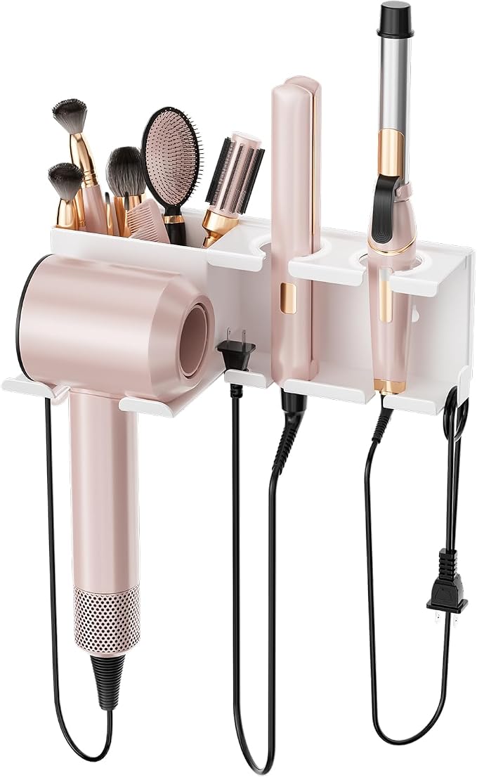 Hair Dryer Holder, Hair Tool Organizer, Blow Dryer Hanger Wall Mount by MAYZOLOP