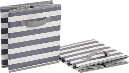 Amazon Basics Cube Organizer Storage Bins Handles, Collapsible Fabric - Image 4
