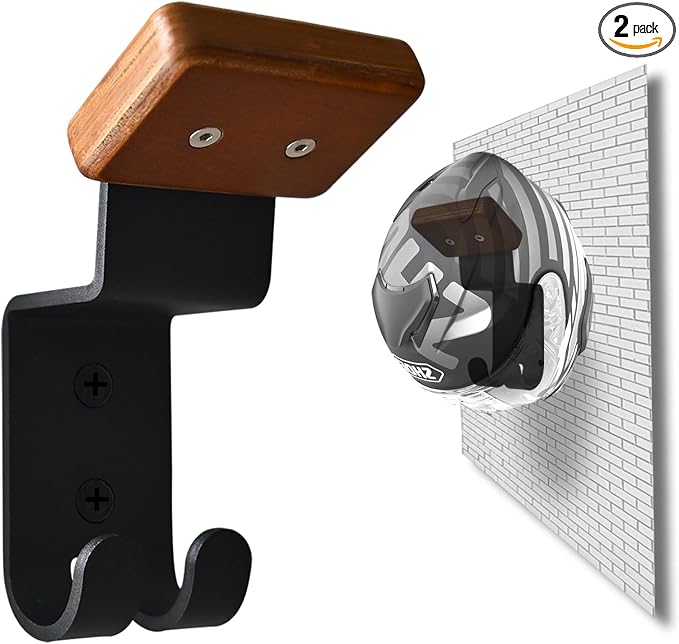 Helmet Holder Wall Mount, Motorcycle Gear Rack by Qktxktzy