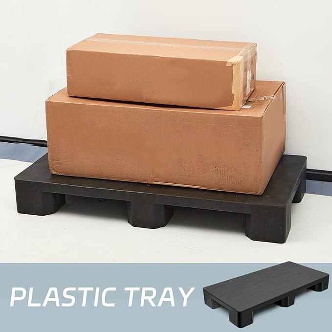 4 Pcs Plastic Pallet for Basement Storage Easy Stack Lightweight Floor Pallet - Image 4