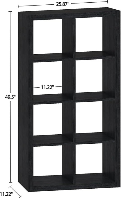 Bookshelf Cube Storage Organizer, 8-Cube Shelf Bookcase - Image 3