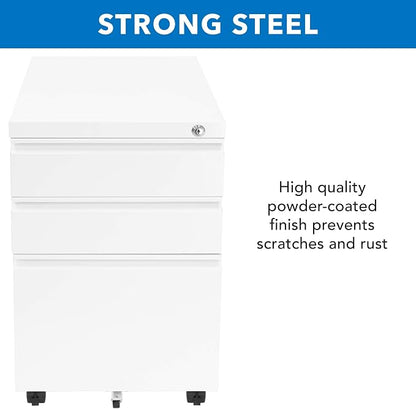 Mount-It! 3 Drawer Cabinet for Under Desk - Image 9