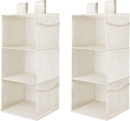 MAX Houser 3-Shelf Hanging Closet Organizers, Collapsible Closet Hanging Shelves - Image 8