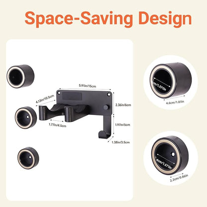 Hair Dryer Holder, Hair Dryer Holder Wall Mounted Self Adhesive Hairdryer - Image 6