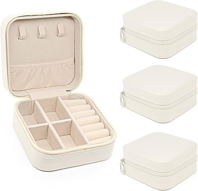 KEINE MARKE Small Jewelry Box, Travel Portable Jewelry Case by KEINEMARKE