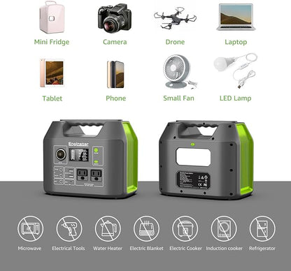 EnginStar Solar Generator, 300W Portable Power Station, 296Wh Lithium Battery - Image 8