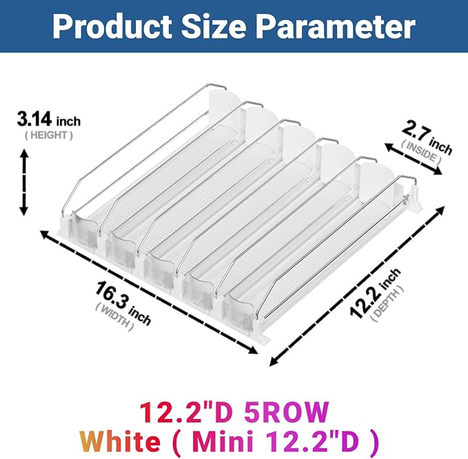 Drink Organizer for Mini Fridge, 12oz 16oz 20oz - Image 2