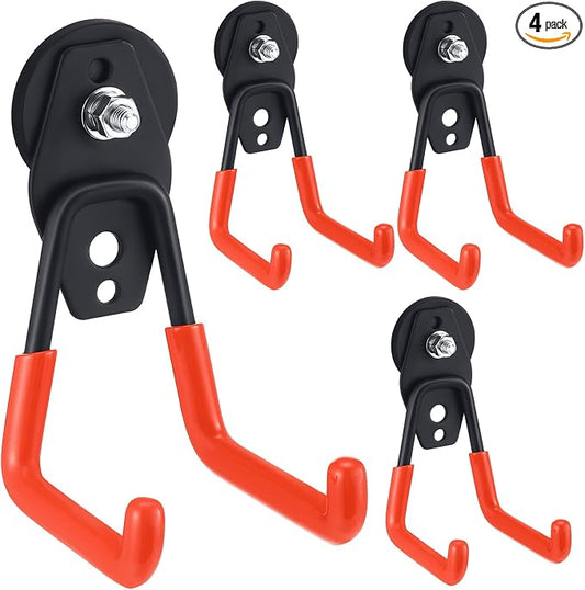 Landhoow Large Magnetic Hooks Heavy Duty Garage Magnet Hooks Strong Storage by Landhoow