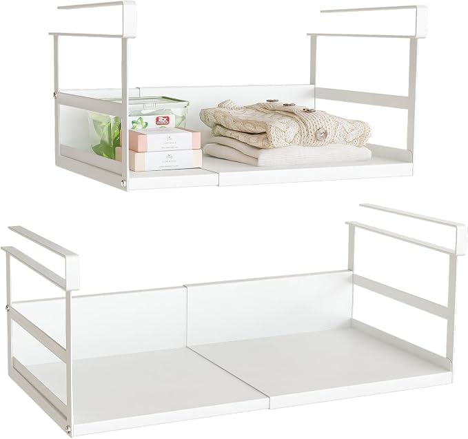 Expandable Under Cabinet Shelf Organizer by SHINEWON