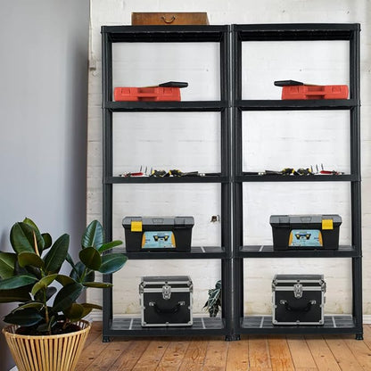 IRONMAX 5-Tier Garage Shelving Unit, Plastic Storage Rack - Image 2