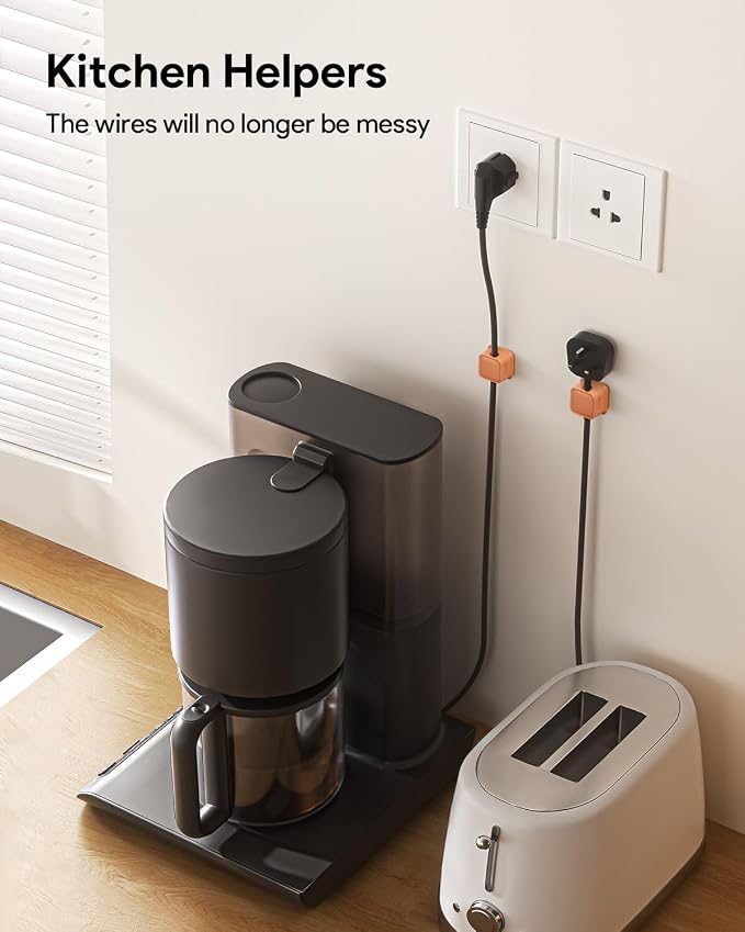 8 Pack Magnetic Cord Organizer, Easy Secure Adhesive Cable Management, Wire - Image 6