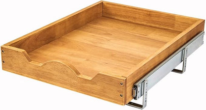 DINDON 1 Tier Pull Out Cabinet Organizer Single Tier Heavy Duty Slide Out Wood - Image 7