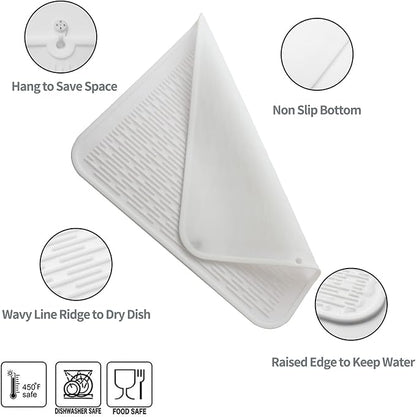 Silicone Dish Drying Mat for Multiple Usage, Easy clean, Eco-friendly, - Image 2