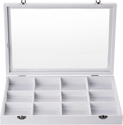 Frebeauty Velvet Jewelry Tray, 12 Grid Jewelry Organizer - Image 2