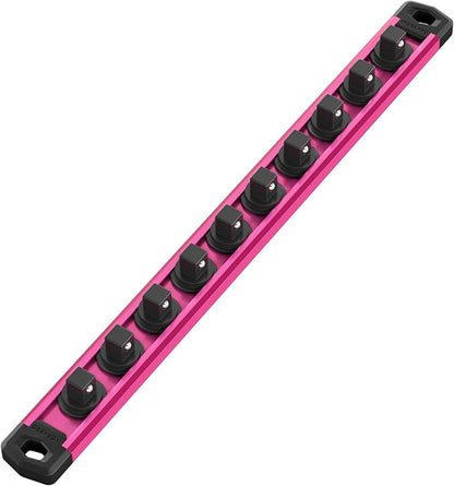 WORKPRO Magnetic Socket Organizer, 3/8-Inch Drive Aluminum Alloy Socket Rail by WORKPRO
