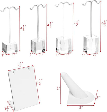 MOOCA Jewelry Display Set, Necklace Display Bust, Earring Organizer, Ring - Image 3
