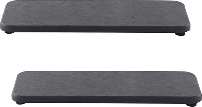 2 Pcs Water Absorbing Stone Trays, Kitchen/Bathroom Sink Soap Dish, Diatomite by NiuYichee