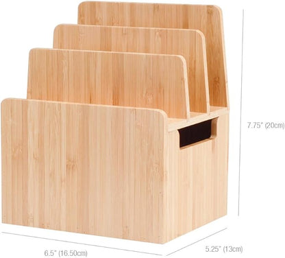 MobileVision Bamboo Charging Station & Compatible Apple Watch Adapter Combo - Image 5