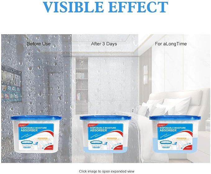CANAGER Fragrance Free Moisture Absorber Box, Odor Eliminator and Dehumidifier - Image 6