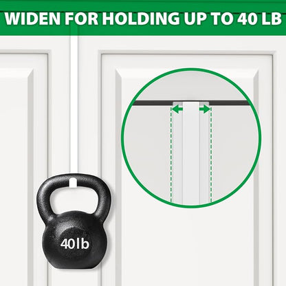 14" Over The Door Hooks, 4 Pack Widen Wreath Hangers Fit The 1-3/4" & 1-3/8" - Image 4