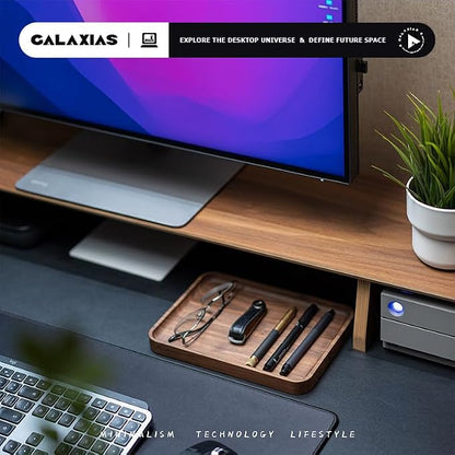 Galaxias Desktop Drawer Storage Tray, Men's Storage Box, Made of Walnut Wood - Image 5