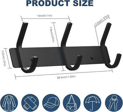 VAEHOLD Coat Hooks Wall Hook for Hanging Clothes Robes Towels Hats Heavy Duty - Image 3