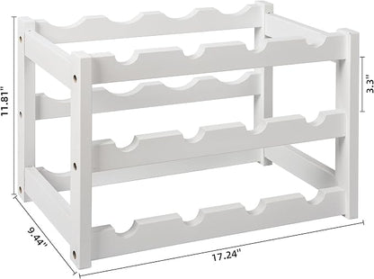 VASMIA Bamboo Wine Rack, Sturdy and Durable Wine Storage Cabinet Shelf - Image 6