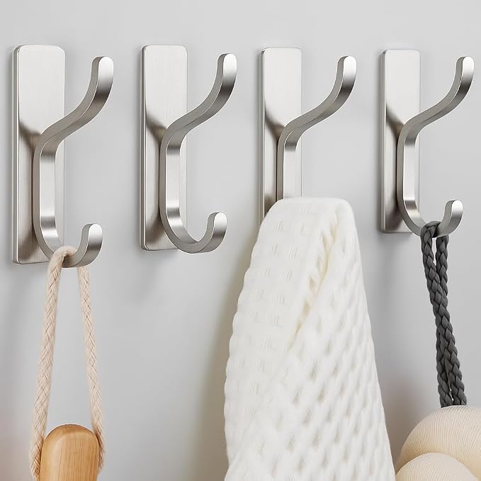 pickpiff Adhesive Wall Hooks for Hanging Towels by pickpiff