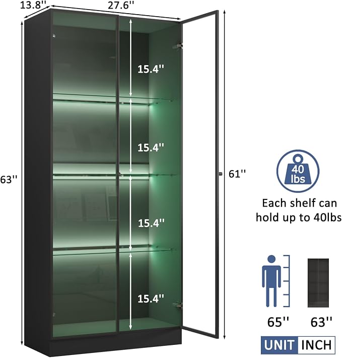 Display Cabinet with LED Lights - Image 2