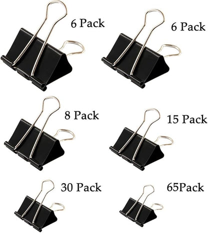 Binder Clips Paper Clamp for Paper-130 Pcs Clips Paper Binder Assorted Sizes - Image 3