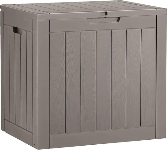 Outdoor Storage Box, Resin Deck Boxes Outdoor Waterproof by WTFGO