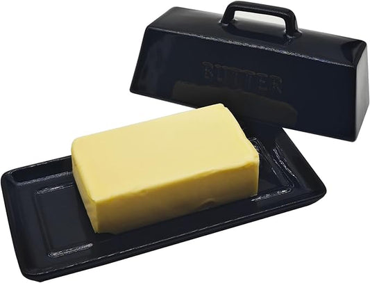 Ceramic Butter Dish With Lid for Countertop, Covered Butter Holder With Lid by Unknown